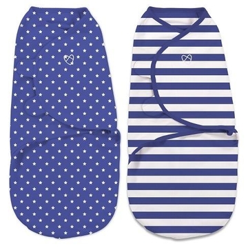 SUMMER Swaddle 2 pk – Navy Star Rugby