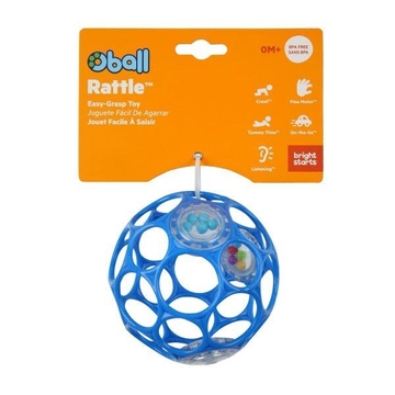 OBALL RATTLE EASY-GRASP TOY – BLUE