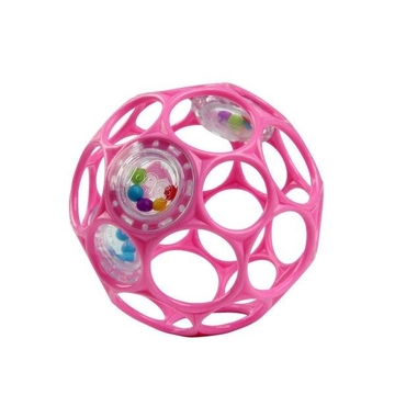 OBALL RATTLE EASY-GRASP TOY – PINK