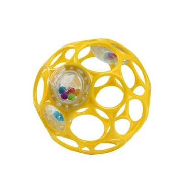OBALL RATTLE EASY-GRASP TOY – YELLOW