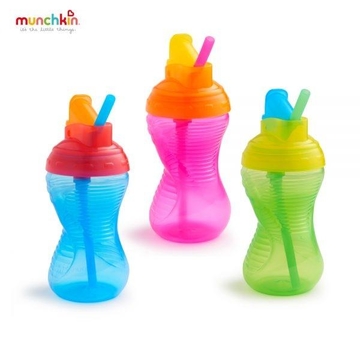 MUNCHKIN Mighty Grip® Flip Straw Cup 10oz