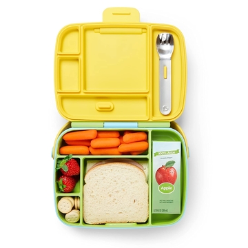 MUNCHKIN Lunch Bento Box (with Stainless Steel Utensils)