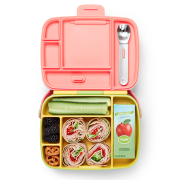 MUNCHKIN Lunch Bento Box (with Stainless Steel Utensils)