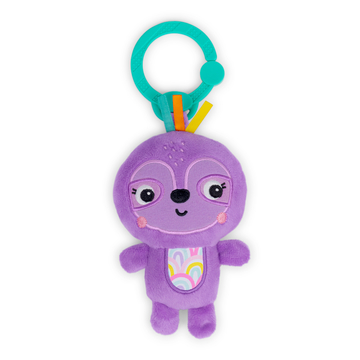 BRIGHT STARTS Jingle Joy™ On-The-Go Toy – Purple Sloth