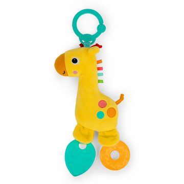 BRIGHT STARTS Safari Soother™ Rattle &amp; Teether Toy