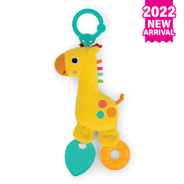BRIGHT STARTS Safari Soother™ Rattle & Teether Toy